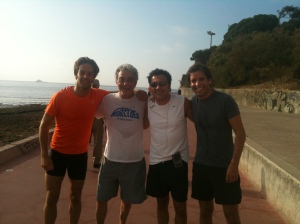 With the guys from Road Crew in Portugal, after another great run - Sept 2010. 